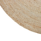 Tapete Liso Redondo Nils Fibra Dourado Áreas Internas 2m Inspire