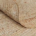 Tapete Liso Redondo Nils Fibra Dourado Áreas Internas 2m Inspire