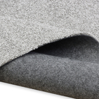 Tapete Liso Retangular Poliéster Cinza Áreas Internas 1,4x2m Via Star