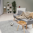 Tapete Liso Retangular Poliéster Cinza Áreas Internas 1,4x2m Via Star