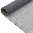 Tapete Liso Retangular Poliéster Cinza Áreas Internas 2x2,5m Via Star