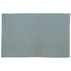 Tapete Liso Retangular Sachal Algodão Azul Áreas Internas 0,5x0,8m Inspire