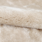 Tapete Liso Retangular Skin Poliéster Bege Interno 0,5x1m Via Star