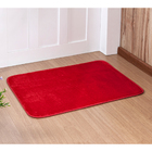 Tapete Liso Vermelho 68cm X 48cm Antiderrapante De Porta
