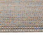 Tapete Listrado Búzios Retangular Fibra Sintética Bege Interno 1,5x2m J Serrano