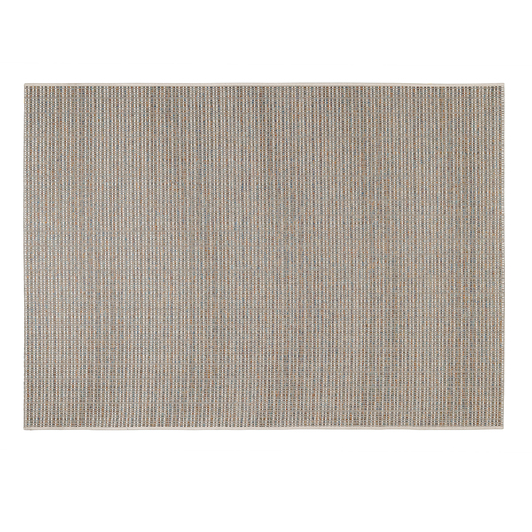 Tapete Listrado Búzios Retangular Fibra Sintética Bege Interno 2,5x3m J Serrano