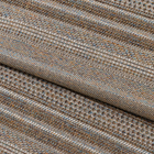 Tapete Listrado Búzios Retangular Fibra Sintética Marrom Interno 1,5x2m J Serrano