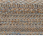 Tapete Listrado Búzios Retangular Fibra Sintética Marrom Interno 2,5x3m J Serrano