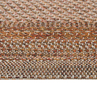 Tapete Listrado Búzios Retangular Fibra Sintética Marrom Interno 2,5x3m J Serrano