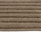 Tapete Listrado Retangular Fibra Sintética Marrom Interno 1,5x2m J Serrano