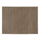 Tapete Listrado Retangular Fibra Sintética Marrom Interno 1,5x2m J Serrano