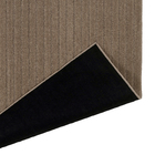 Tapete Listrado Retangular Fibra Sintética Marrom Interno 1,5x2m J Serrano