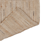 Tapete Listrado Retangular Juta Bege Áreas Internas 0,6x0,9m Via Star