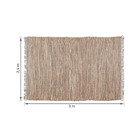 Tapete Listrado Retangular Juta Bege Áreas Internas 2,4x3m Via Star