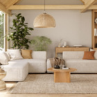 Tapete Listrado Retangular Natutal Juta Bege Ambientes Internos 1,40x2,00m Via Star