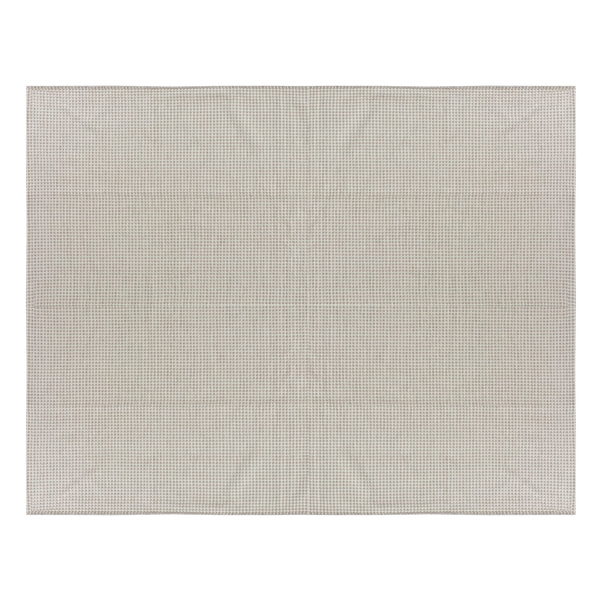 Tapete Listrado Retangular Via Star Algodão Bege Interno 1,5x2m