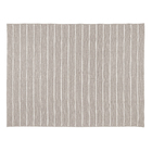 Tapete Listrado Retangular Via Star Algodão Bege Interno 2x2,5m