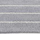 Tapete Listrado Retangular Via Star Algodão Cinza Interno 2,4x3m Portobello