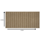 Tapete Listras Marrom Claro 1x0,5m