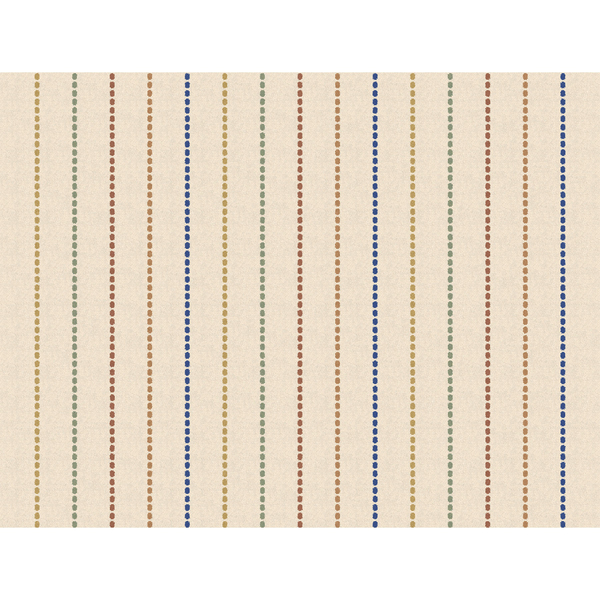 Tapete Listras Pontilhadas Retangular de Algodão e Polipropileno Bege Áreas Internas 1,50x2,00m