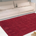 Tapete Luxo Pelo Super Macio Casa Dona Vermelho 150x200cm