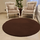 Tapete Luxo Redondo 2,00 X 2,00 Tabaco Casen