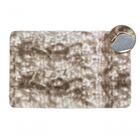 Tapete Luxuoso 2,00 X 2,40m Pelo Alto Rajado Bege