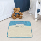 Tapete Mamãe Cheguei Bebê Azul Menino 68cm X 48cm Antiderrapa