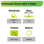 Tapete Marajó Crú 0,45x0,80m