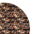 Tapete Marbella Da Vinci Redondo (100x100cm) Preto E Creme