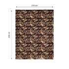 Tapete Marbella Da Vinci Retangular (250x350cm) Preto E Creme