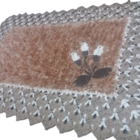 Tapete Marrom Luxo De Crochê Artesanal