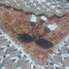 Tapete Marrom Luxo De Crochê Artesanal