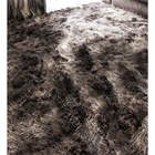 Tapete Mesclado Super Macio Com Pêlo Alto 200x240 Marrom Para