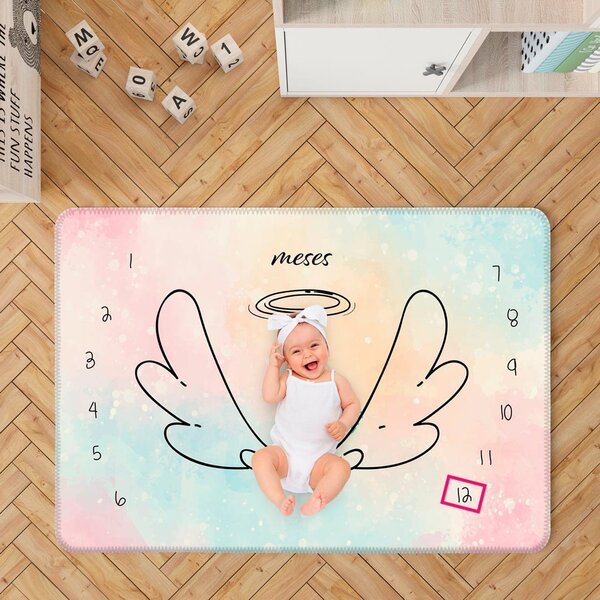 Tapete Mesversário Asa De Anjinha Único