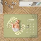 Tapete Mesversário Floral Verde Único