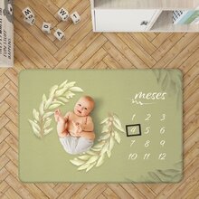 Tapete Mesversário Floral Verde Único