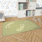 Tapete Mesversário Floral Verde Único