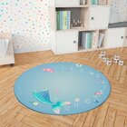 Tapete Mesversário Redondo Mini Sereia