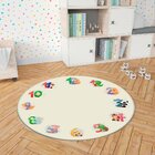 Tapete Mesversário Redondo Números Com Bichinhos