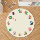 Tapete Mesversário Redondo Números Com Bichinhos