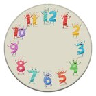Tapete Mesversário Redondo Números Felizes