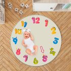 Tapete Mesversário Redondo Números Monstrinhos