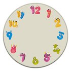 Tapete Mesversário Redondo Números Monstrinhos