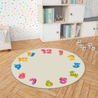 Tapete Mesversário Redondo Números Monstrinhos