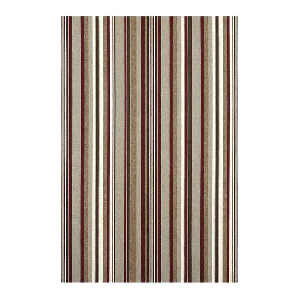Tapete Metrópole Listra Retangular Rústico (150x200 Cm) Marrom