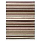 Tapete Metrópole Listra Retangular Rústico (200x250 Cm) Marrom