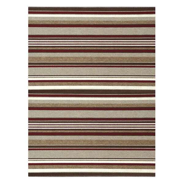 Tapete Metrópole Listra Retangular Rústico (200x300 Cm) Marrom