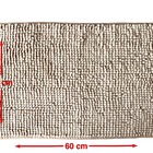 Tapete Microfibra Antiderrapante - 40x60cm - Bege