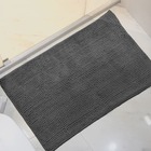 Tapete Microfibra Antiderrapante - 40x60cm - Cinza